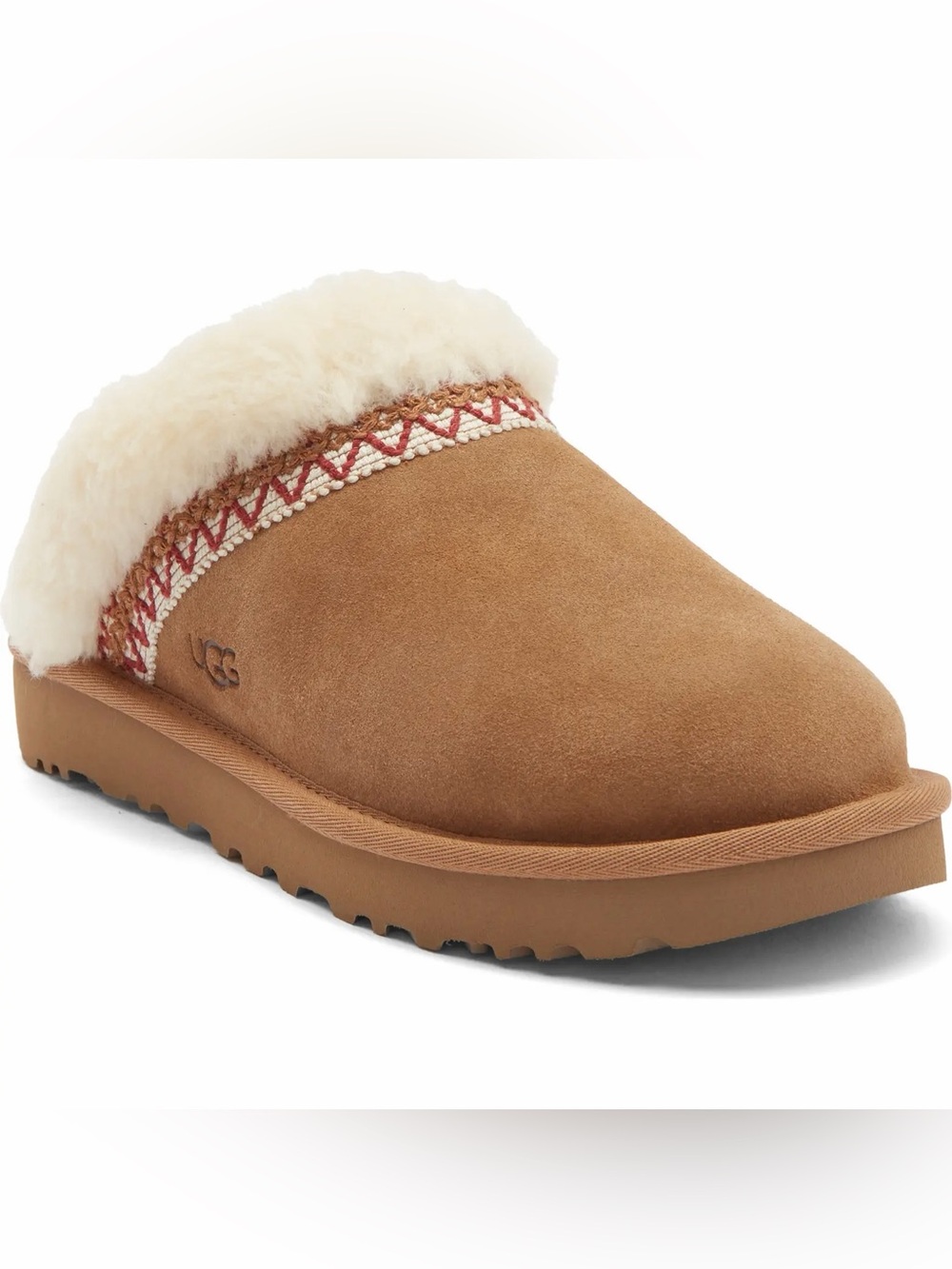 NWT UGG Taslyn Slipette UGGplush Scuff Slipper in Chestnut